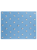 Beliani Kuscheldecke TALOKAN in Blau/Schwarz/Weiß - (W) 130 x (H) 0.5 x (L) 170 cm