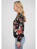 Cloud5ive Cloud5ive Damen Cloud5ive Damen Blouson Bomberjacke mit Blumen Print in black