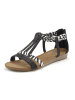 LASCANA Sandale in schwarz/zebra