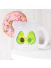 Mr. & Mrs. Panda Glas Avocado Pärchen ohne Spruch in Transparent