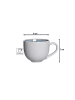 Ritzenhoff & Breker 6er Set Kaffeetassen Skagen Stone in Grau 220 ml in grau
