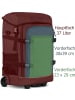normani Rucksack mit Trolleyfunktion 37 L und Regenüberzug in Blau