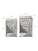 FineBuy Beistelltisch in Silber / Aluminium / 30x30x45