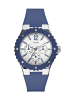 Guess Quarzuhr in Silber/Blau 39 mm