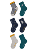 Sterntaler Socken 6er-Pack Ringel in silber mel.