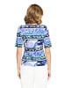 Betty Barclay Basic Shirt mit Rippenstruktur in Blau/Grün