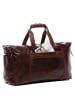 SID & VAIN Leder-Reisetasche Leder Weekender Unisex BRISTOLSIDE in braun