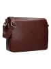 Leonhard Heyden Cambridge Messenger Leder 38 cm Laptopfach in rotbraun