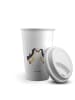 Mr. & Mrs. Panda To Go Becher Pinguine Kuss ohne Spruch in Weiß