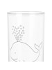 Mr. & Mrs. Panda Glas Wal Konfetti mit Spruch in Transparent