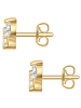 Rafaela Donata Ohrstecker Schmetterling aus Sterling Silber mit Zirkonia in gelbgold