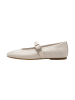 Tamaris Ballerina mit Riemchen Elfenbein