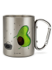 Mr. & Mrs. Panda Thermobecher Avocado Tanzen ohne Spruch in Silber