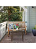 relaxdays Balkon-Beistelltisch in Braun - (B)52 x (H)39 x (T)48 cm