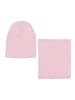 TupTam Unisex Kinder Beanie Mütze Schlauchschal Set in pastellrosa