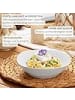 Sänger 6-tlg. Pastaschalen Set Bilgola in Weiß aus Porzellan