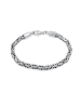 KUZZOI Armband 925 Sterling Silber in Grau
