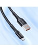 Wisam® Schnell-Ladekabel 3A Micro-USB Kabel 1m schwarz