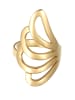 Nenalina Ring 925 Sterling Silber Wellen in Gold