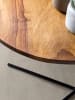 KADIMA DESIGN Beistelltisch | Sheesham/Metall, 40x46x40cm, Industrial