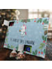 Mr. & Mrs. Panda Tee Adventskalender Einhorn Muffin mit Spruch in Eisblau