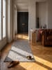 KADIMA DESIGN Teppich Kurzflor für Fußbodenheizung BOLLIN naturlook Wohnzimmer in Greige