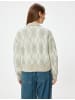 KOTON Sweater in Beige Gemustert