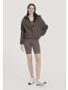 Hessnatur Softfleece Jacke in dunkles mauve
