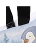 Mr. & Mrs. Panda Tote Bag Pinguine Kuscheln Design ohne Spruch in Weiß