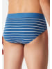 Schiesser Rio Slip / Unterhose 95/5 Cotton in Schwarz / blau