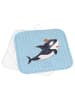 Mr. & Mrs. Panda 2er Set Topflappen  Orca Zylinder ohne Spruch in Blau Pastell