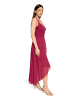 Vera Mont Abendkleid mit Volant in Dark Fuchsia
