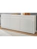 Furn.Design Sideboard weiß matt, Evoke Eiche, Kommode 217 x 90 cm, Soft-Close-Funktion