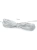 relaxdays LED Dekokugel in Silber - Ø 25 cm
