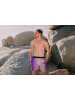 GUGGEN MOUNTAIN Badehose mit Streifenmuster cream lila