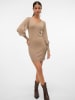 Vero Moda Strickkleid in Silver Mink