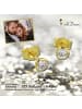 GoldDream Echtgold, 333er Gelbgold Damen Ohrstecker Glitzer Ohrring ca. 4mm