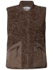 Cecil Teddy-Weste mit Softshelldetails in Mocha Brown