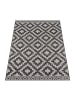 KADIMA DESIGN Teppich Kurzflor Rauten Wohnzimmer in Grau
