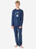 Schiesser Pyjama Sleepwear in Dunkelblau