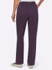 Sieh an! Jerseyhose in aubergine