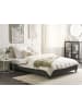 Beliani Doppelbett ROANNE in Grau/Braun - (W) 169 x (H) 29 x (L) 211 cm