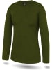 Normani Outdoor Sports Damen Merino Langarm-Shirt Mandurah in Grün