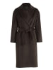 Zero  Damen Übergangsmantel mit Gürtel in Dark Brown Melange