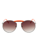 Funky Buddha Frauen Sonnenbrille Rund Silber