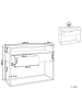Beliani Konsolentisch MAUK in Braun/Schwarz - (W) 100 x (H) 80 x (L) 40 cm