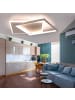 ZMH Deckenleuchte LED Dimmbar in Weiß eckig 44W Modern mit Fernbedienung L 44 CM