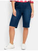 sheego Jeansbermudas in dark blue denim