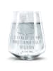 Mr. & Mrs. Panda Gravur Glas Wal Konfetti mit Spruch in Transparent