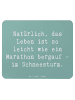 Mr. & Mrs. Panda Mousepad Spruch Leichtigkeit im Leben mit Spruch in Meeresbrise
